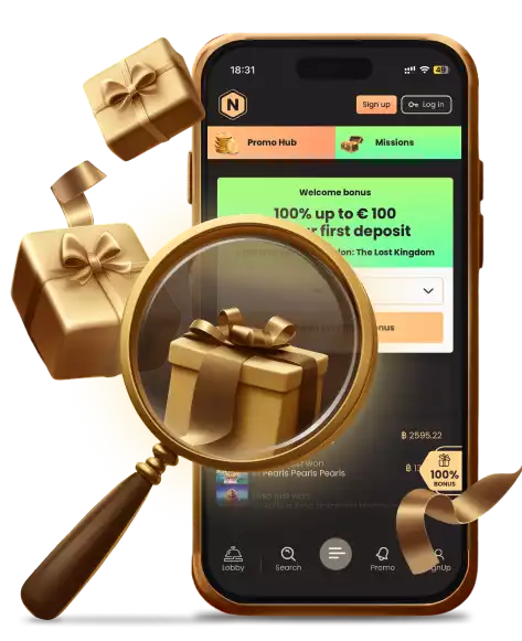 National Casino application shown on a mobile phone